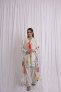 Ivory Floral Printed 3 Piece Lawn Suit
