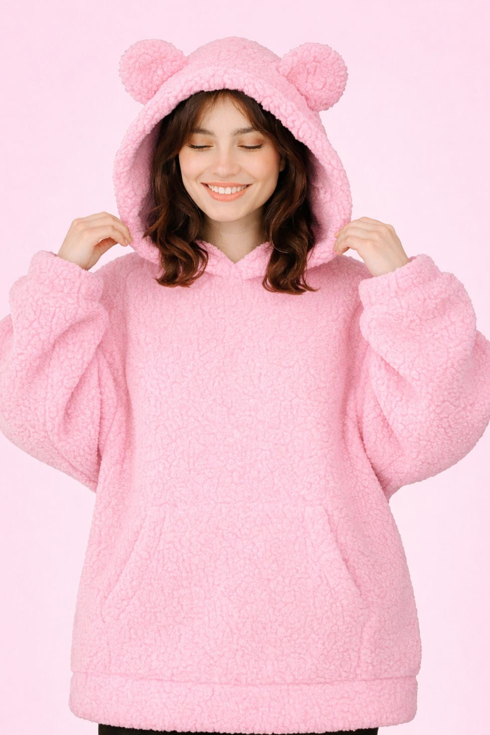 Pink Teddy Hoodie